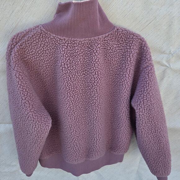For the Republic pinkish tall neck sweater worth 1/4 zip up womens size L - Picture 2 of 5